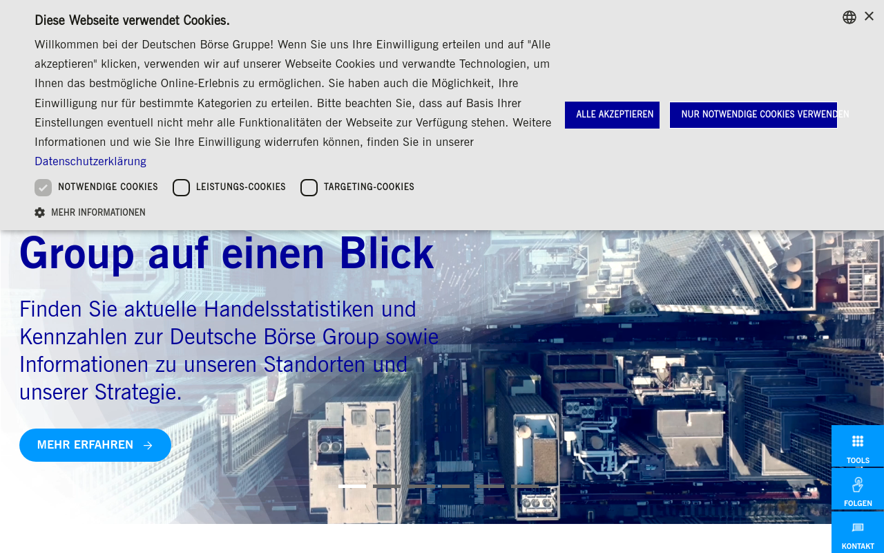 Gerenderte Browseransicht von deutsche-boerse.com
