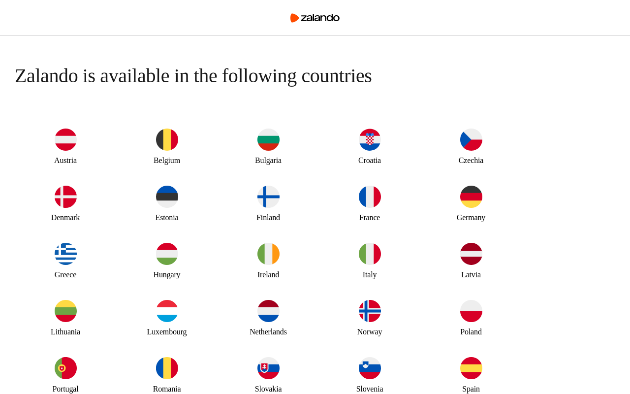 Gerenderte Browseransicht von zalando.com