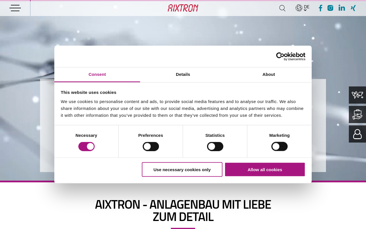 Gerenderte Browseransicht von aixtron.com