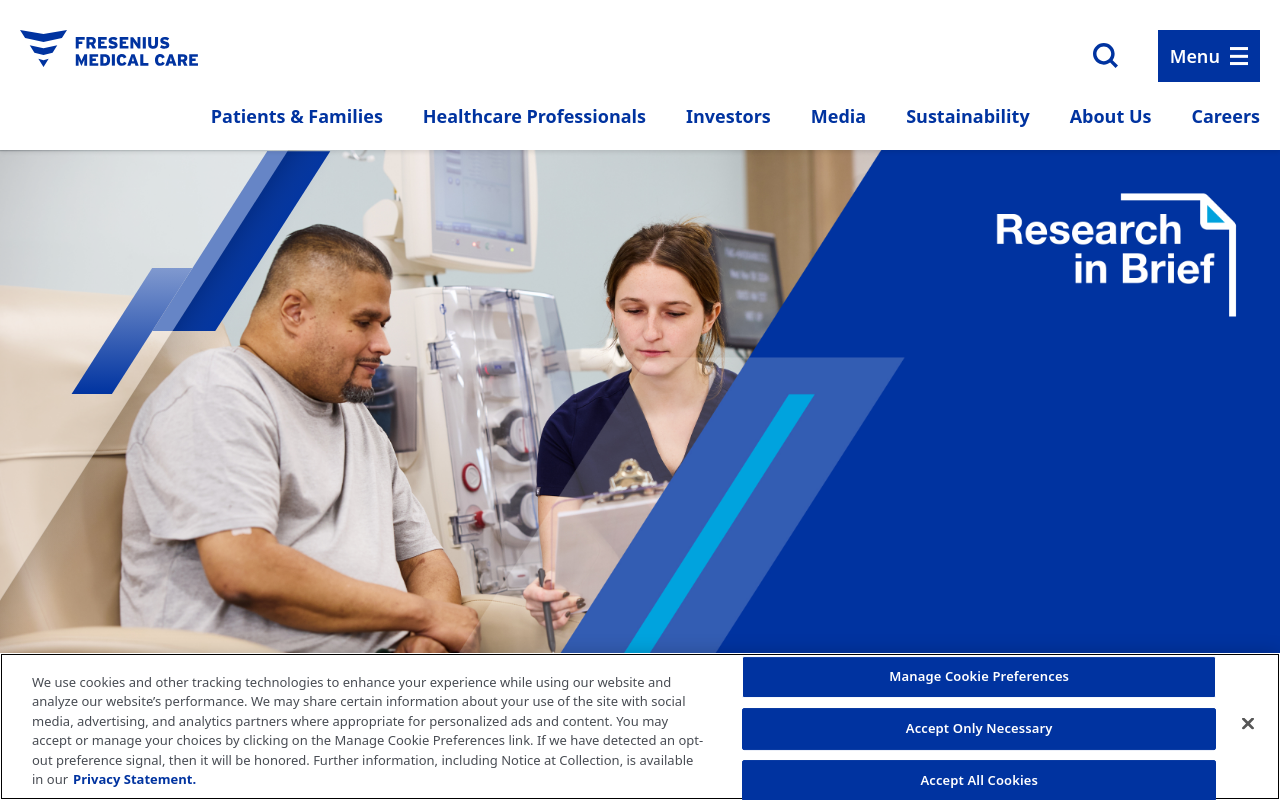 Gerenderte Browseransicht von freseniusmedicalcare.com
